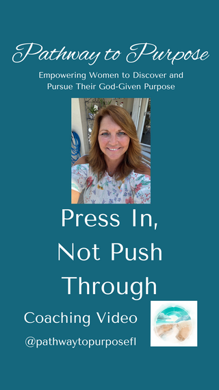 Press In, Not Push Through